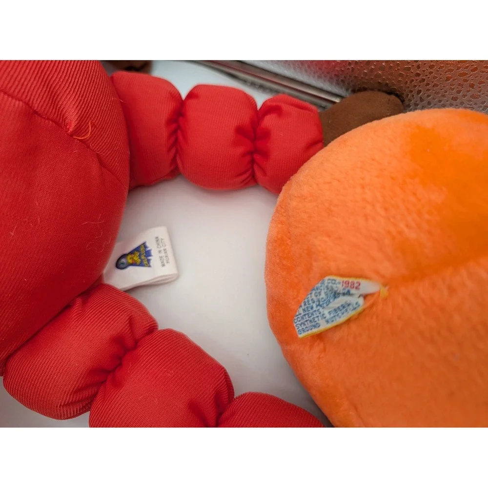 Pumpkin Plush Lot of 9 Orange Halloween Jack O Lantern Stuffed Animal Toy